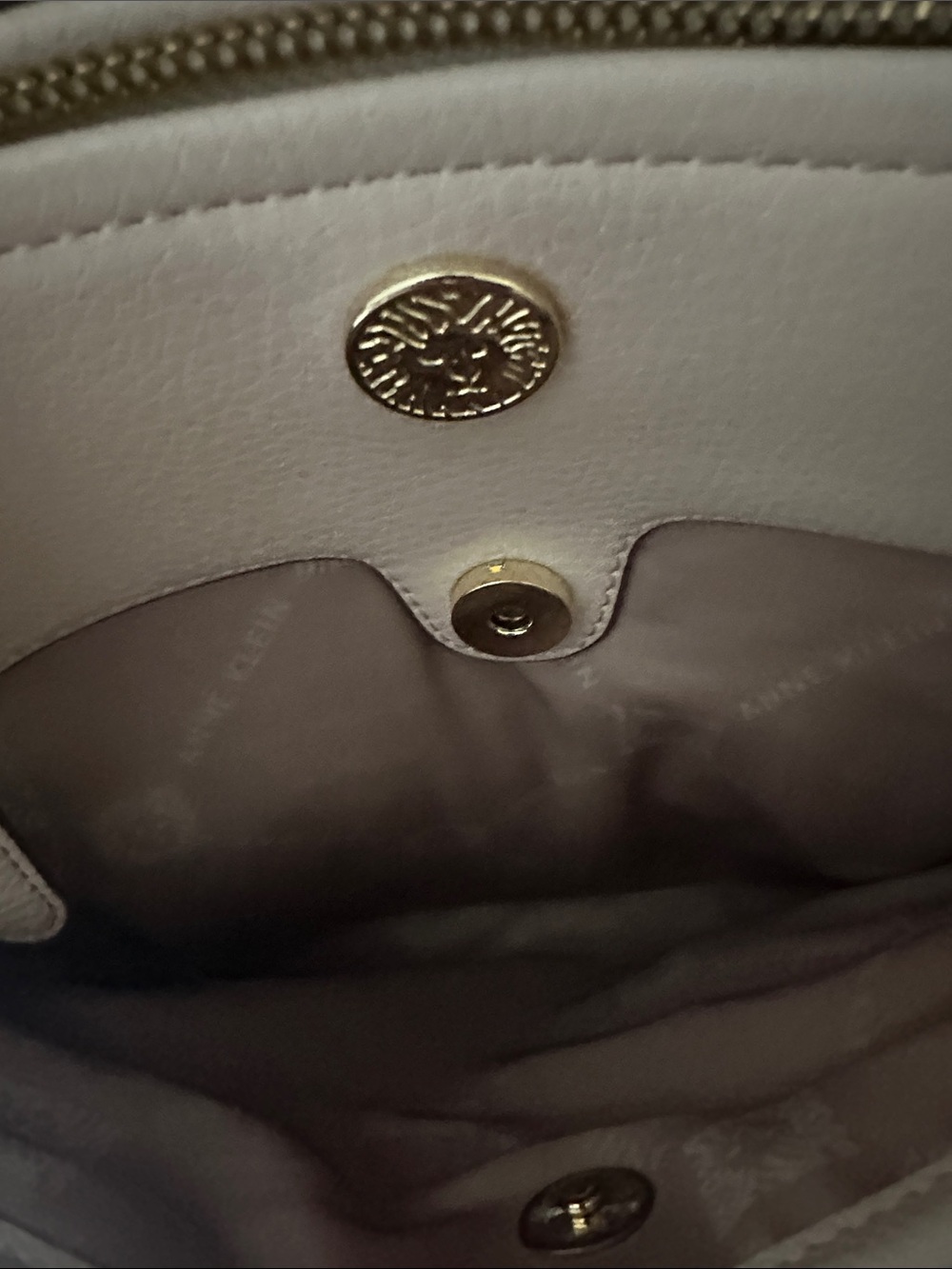 Anne Klein Pink and Cream Snake-Print Shoulder Bag - Picture 5 of 5